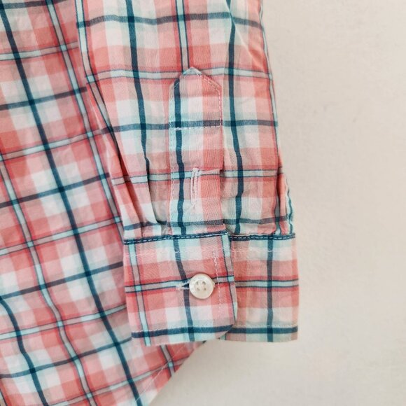 Janie and Jack Pink Plaid Long Sleeve Button Down Dress Shirt Toddler Boys 4 - Picture 3 of 9